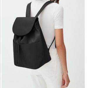 Cuyana large leather backpack